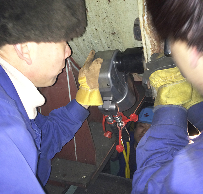 沃頓液壓扳手應用于鞍鋼現場情景 沃頓液壓扳手應用于鞍鋼現場情景