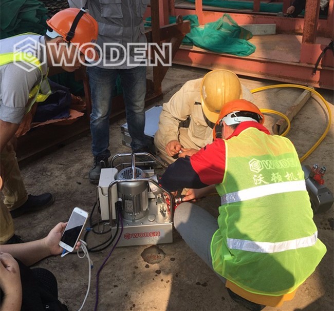 沃頓液壓扳手泵應用于越南現場 沃頓液壓扳手泵應用于越南現場