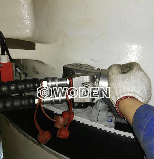 沃頓液壓扳手用于某風力發(fā)電基座安裝中
