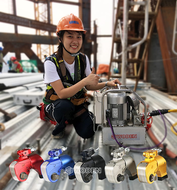 沃頓液壓扳手應用于越南客戶現場